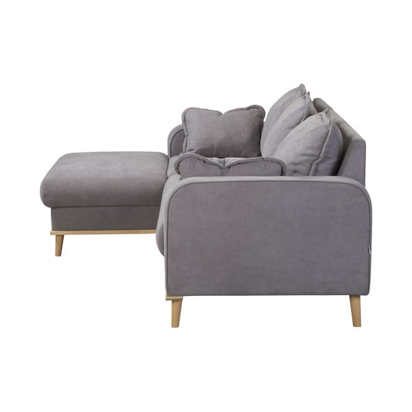 Сив ъглов диван (ляв ъгъл) Beata - Ropez-image-4