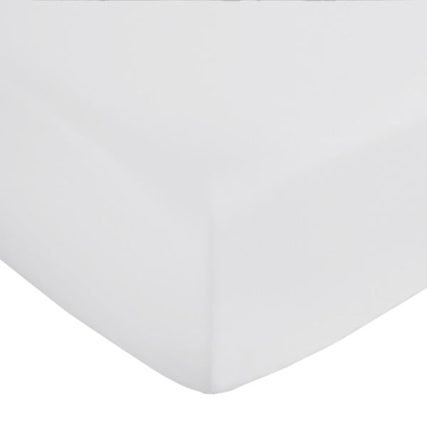 Светлосив еластичен чаршаф от памучен сатен 150x200 cm Cotton Sateen – Bianca