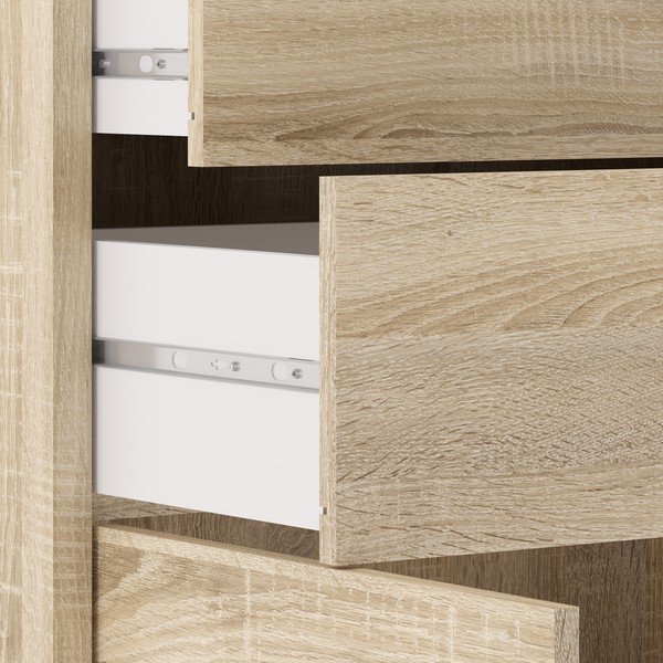 Модулна библиотека от дъбов декор в естествен цвят 89x113 cm Prima – Tvilum-image-3