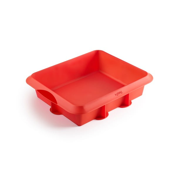 Червена силиконова форма за печене , 25 x 20 cm - Lékué