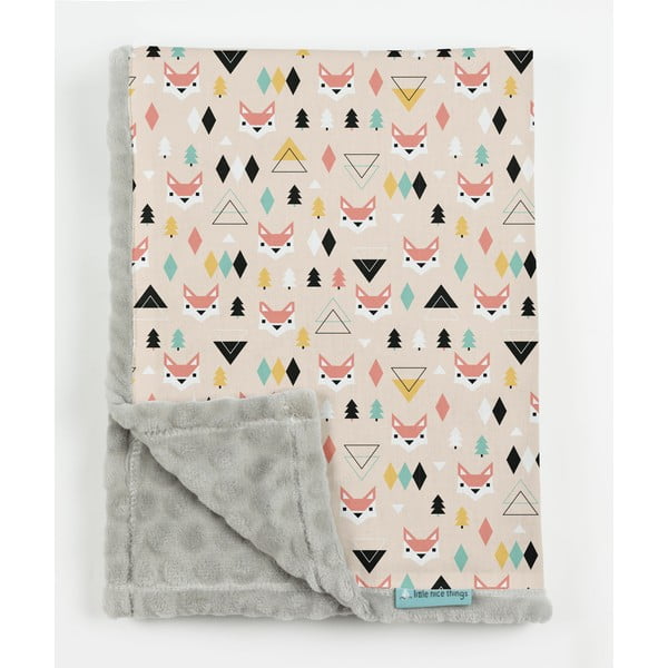 Детско одеяло от микрофибър Foxes, 130 x 170 cm Foxes Pattern - Little Nice Things