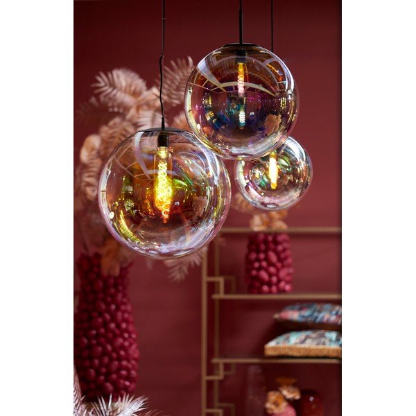 Висящо осветително тяло със стъклен абажур ø 48 cm Medina – Light & Living-image-3