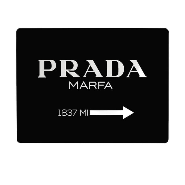 Черна подложка за маса Black Prada - Little Nice Things