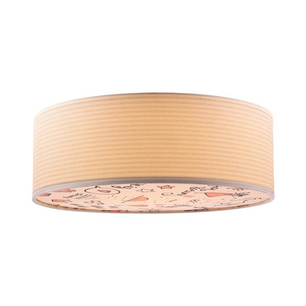 Детска лампа за таван с текстилен абажур ø 38 cm Kiddy – Candellux Lighting-image-1