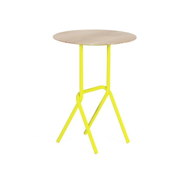 Odkládací stolek se žlutými detaily HARTÔ Désiré