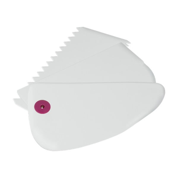 Комплект от 3 бели пластмасови чистачки - Metaltex-image-2