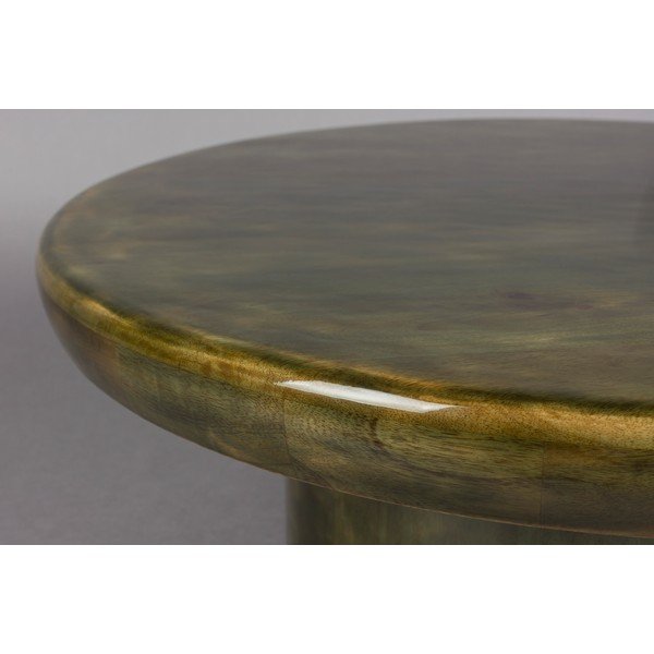 Зелена кръгла масичка за кафе от масивно манго ø 60 cm Mush – Dutchbone-image-2