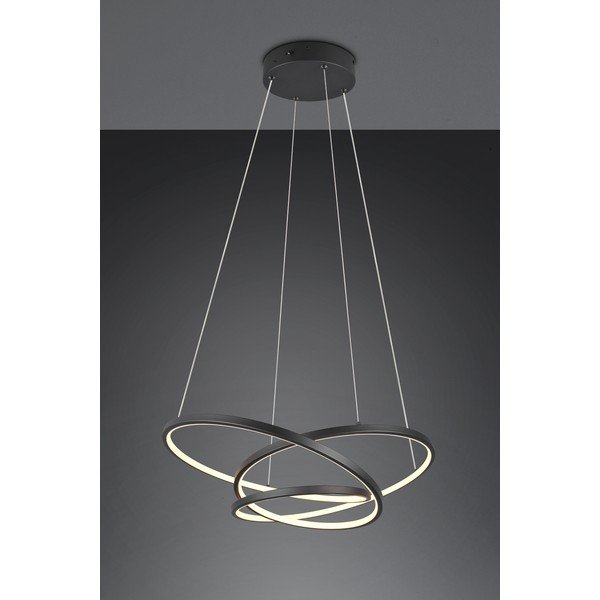 Матово черно LED затъмняващо се висящо осветително тяло Darvin – Trio-image-1