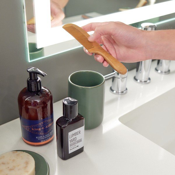 Зелена керамична чаша за четка за зъби Vanity Eco Vanity - iDesign-image-1