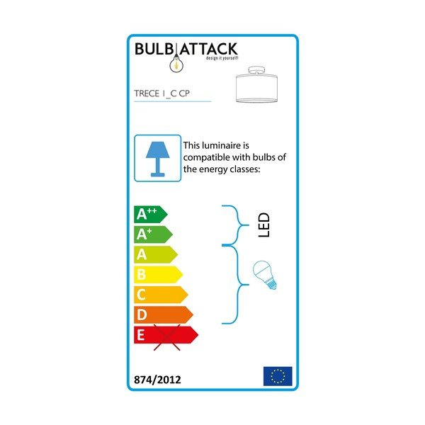 Béžové stropní svítidlo Bulb Attack Trece, ⌀ 25 cm-image-2