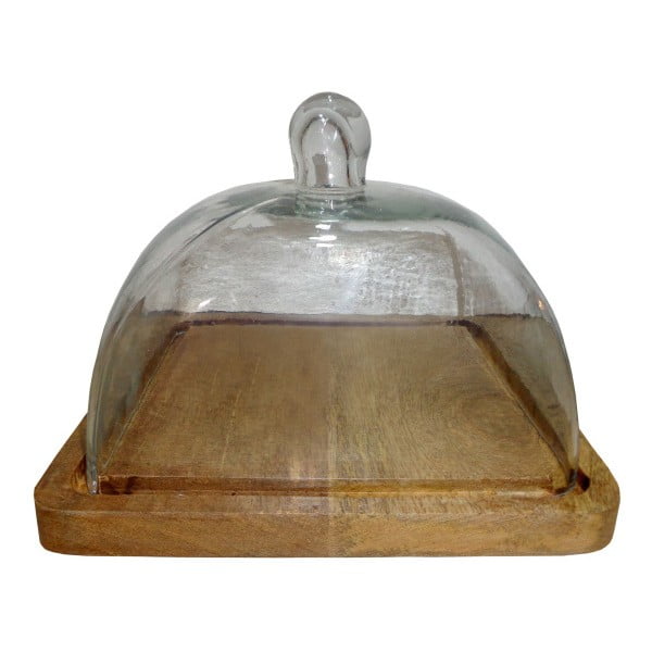 Дървена тава за сирене със стъклен капак Fromage - Antic Line