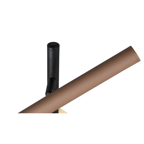 Черна LED подова лампа с метален абажур (височина 150 cm) Fiato – Trio-image-4