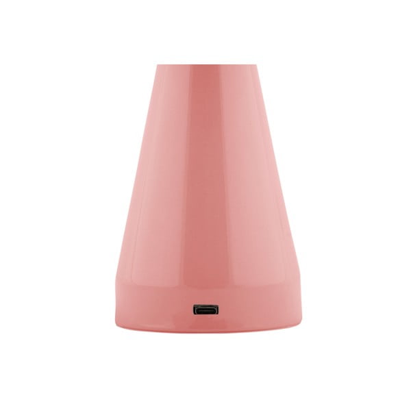 Розова LED затъмняваща се настолна лампа с метален абажур (височина 20,5 cm) Rachel – Leitmotiv-image-2