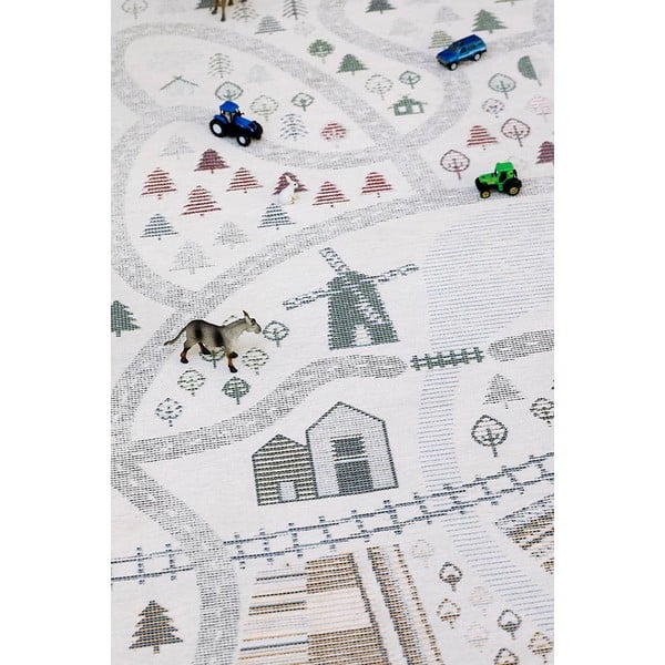 Бял двустранен детски килим , 160 x 230 cm Ülejõe - Narma-image-3