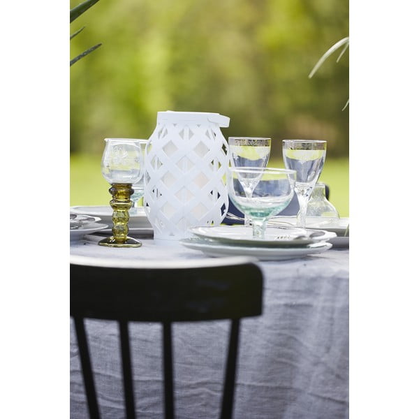 Бял фенер Фенер, височина 23 cm Flame - Star Trading-image-4