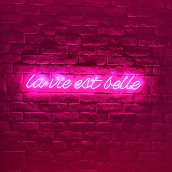 Розова стенна лампа Belle, 80 x 12 cm La Vie Est Belle - Candy Shock