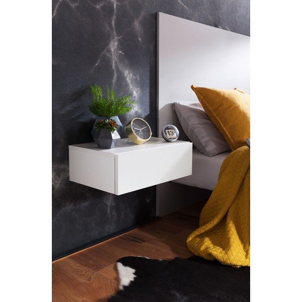 Бяло стенно нощно шкафче Wohnling Dream - Skyport-image-3