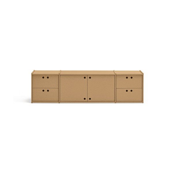 Маса за телевизор в естествен цвят 157x42x40 cm Wally – Teulat