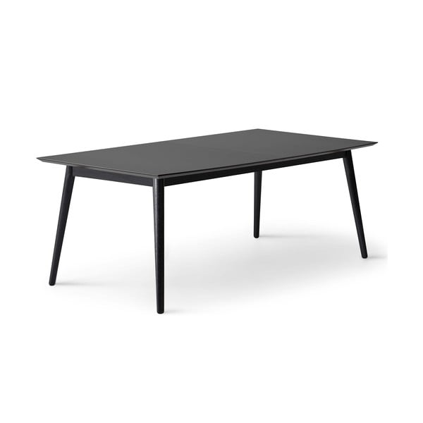 Черна сгъваема трапезна маса с черен плот 100x210 cm Meza – Hammel Furniture