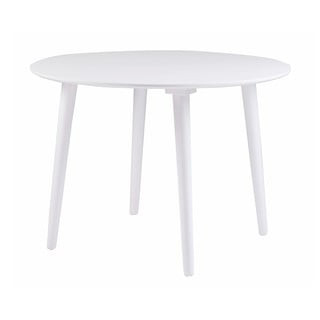 Бяла маса за хранене от каучуково дърво Lotte, ⌀ 106 cm Lotta - Rowico