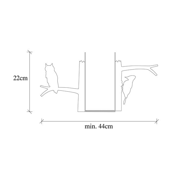 Поставка за книги Forest - Mioli Decor-image-2