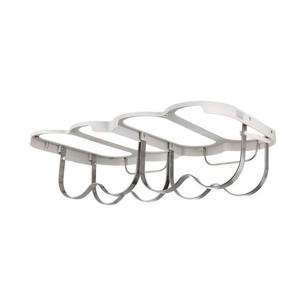 Стенен метален стелаж за вино в сребрист цвят брой бутилки 4 38,5x2x25 cm Cradle – Joseph Joseph