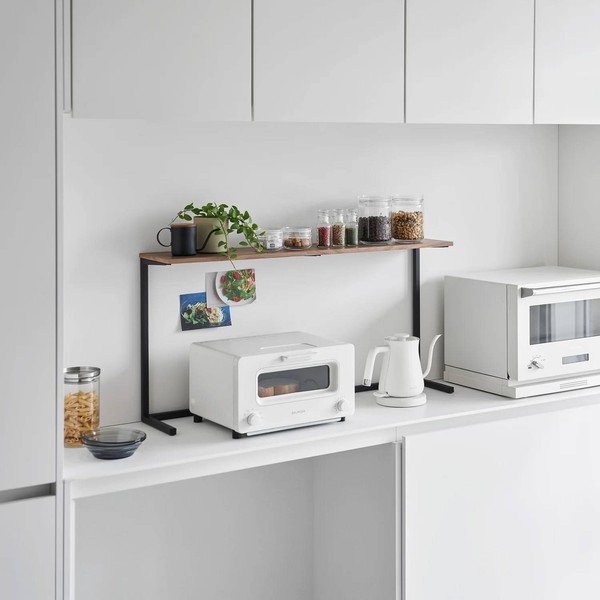 Бял/в естествен цвят дървен  допълнителен рафт 28,5x8,5 cm Tower – YAMAZAKI-image-1