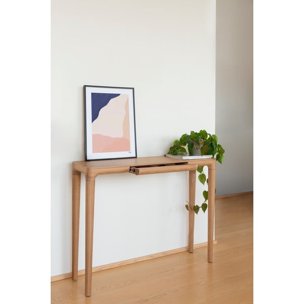 Дъбова конзолна маса в естествен цвят 12x110 cm Heart'n'Soul - UMAGE-image-1