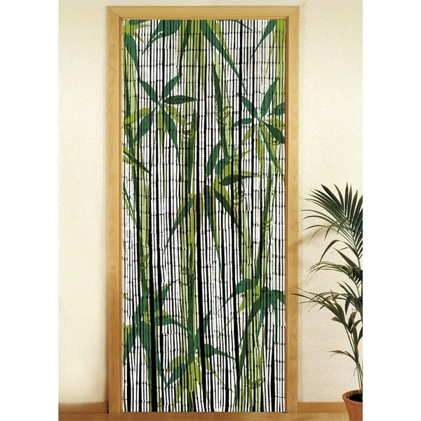 Зелена бамбукова завеса за врата 200x90 cm Bamboo - Maximex-image-1