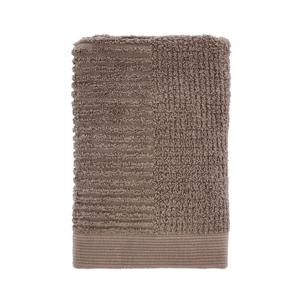 Кафяво-сива памучна кърпа от тери 50x70 cm Classic – Zone