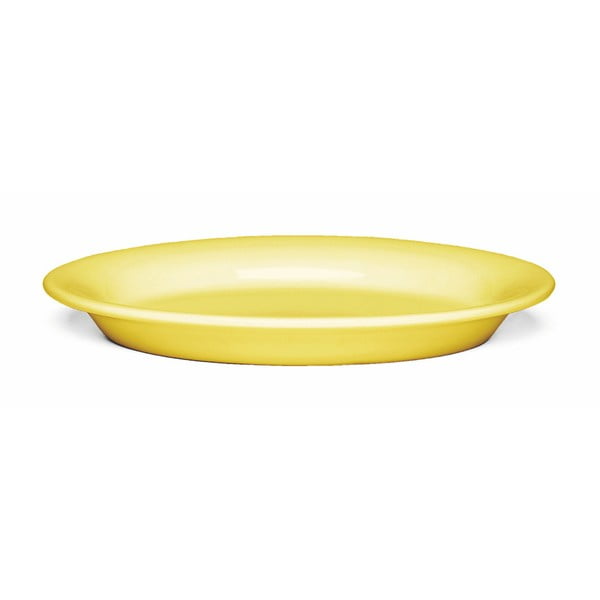 Жълта овална керамична чиния , 22 x 15,5 cm Ursula - Kähler Design