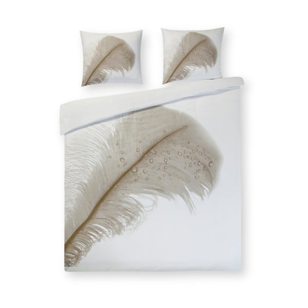 Единично спално бельо от памучен сатен Pluma, 155 x 220 cm - Ekkelboom