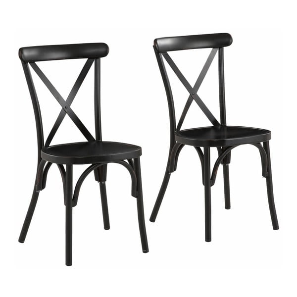 Sada 2 černých bukových židlí Støraa Lancier