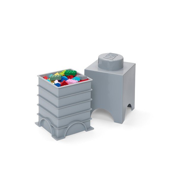 Детска сива кутия за съхранение Cuboid - LEGO®-image-2