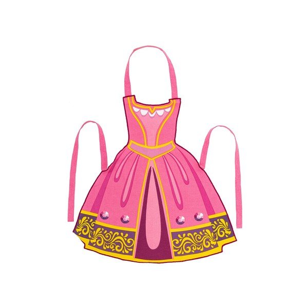 Детска престилка, изработена от рециклиран памук Princess - Tiseco Home Studio