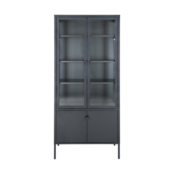 Черен метален шкаф 80x180 cm Brisbane - House Nordic