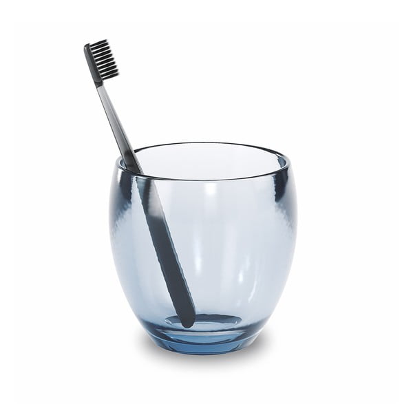 Синя пластмасова чаша за четки за зъби Droplet - Umbra-image-2