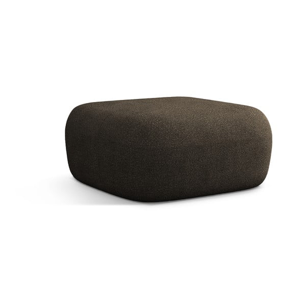 Кафява табуретка  от букле Jenny – Micadoni Home-image-1