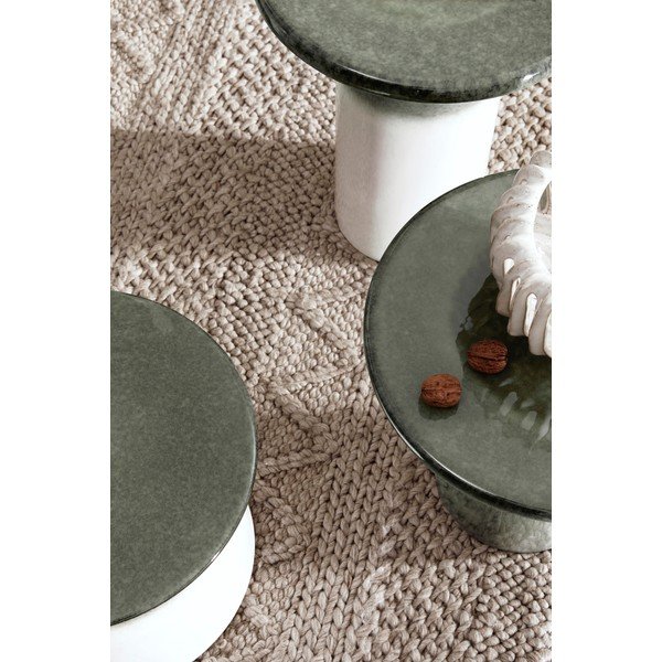 Керамична кръгла странична масичка ø 40,5 cm Baraki – Bizzotto-image-3