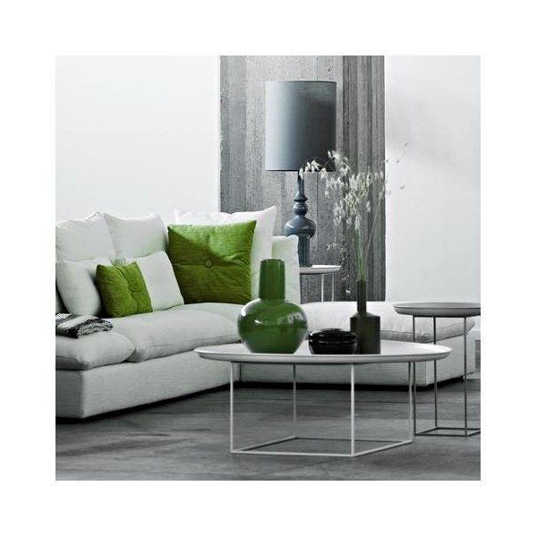 Bílý malý odkládací stolek NORR11 Duke -image-1