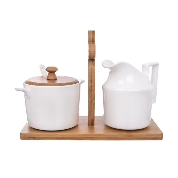 Порцеланова захарница и кана за мляко Whiteline - Orion-image-2