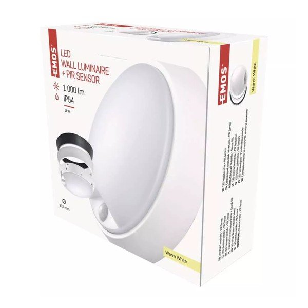 Матово черно LED осветление за таван със сензор за движение Zuri - EMOS-image-1