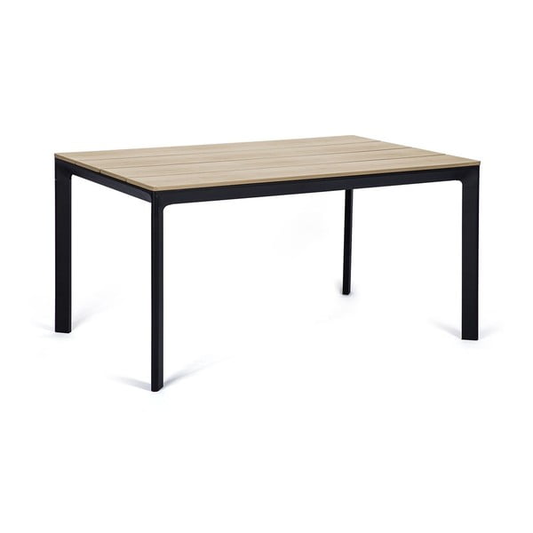 Комплект от 4 черни стола за хранене Kai и маса от естествен цвят Thor - Bonami Essentials-image-2