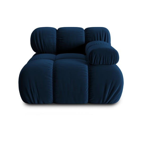 Модул за диван от синьо кадифе (десен ъгъл) Bellis - Micadoni Home