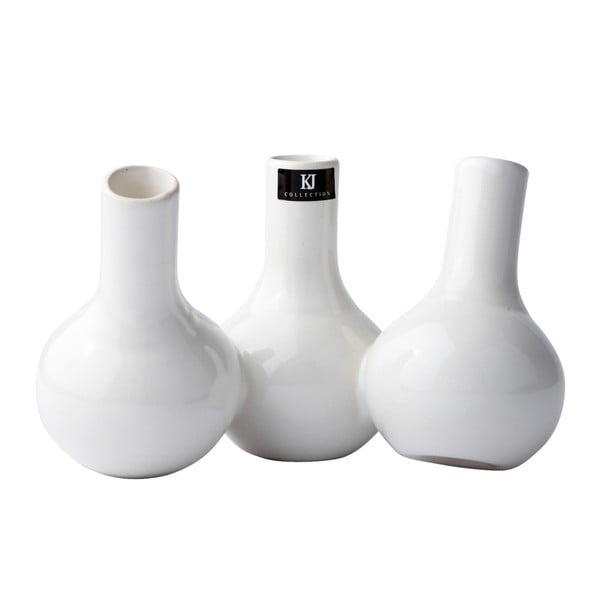Трио вази бяло - KJ Collection