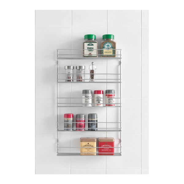 Стенен стоманен органайзер за подправки Pepito – Metaltex-image-1