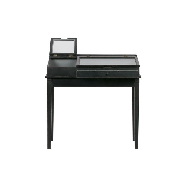 Черна дървена маса с витрина Herritage - BePureHome-image-3