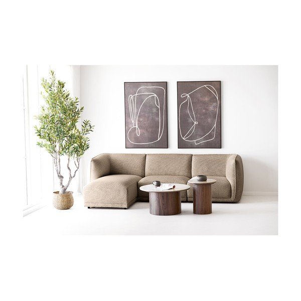 Кръгла странична масичка с керамичен плот ø 45 cm Delphi – House Nordic-image-3