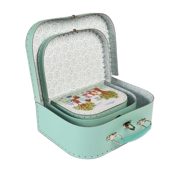 Картонени детски органайзери за играчки в комплект 3 бр. 21x28x8 cm Woodland Friends – Rex London-image-4