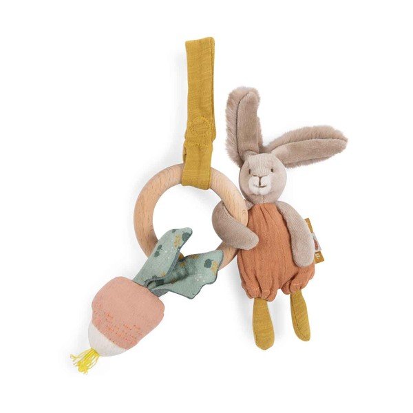 Играчка за бебе с гризалка Rabbit - Moulin Roty